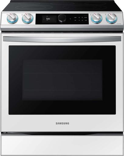 [NE63BB871112AA] Samsung NE638711 30 inch Smart Slide-In Electric Range with 5 Elements, 6.3 cu. ft. Oven Capacity, Smart Dial and Air Fry