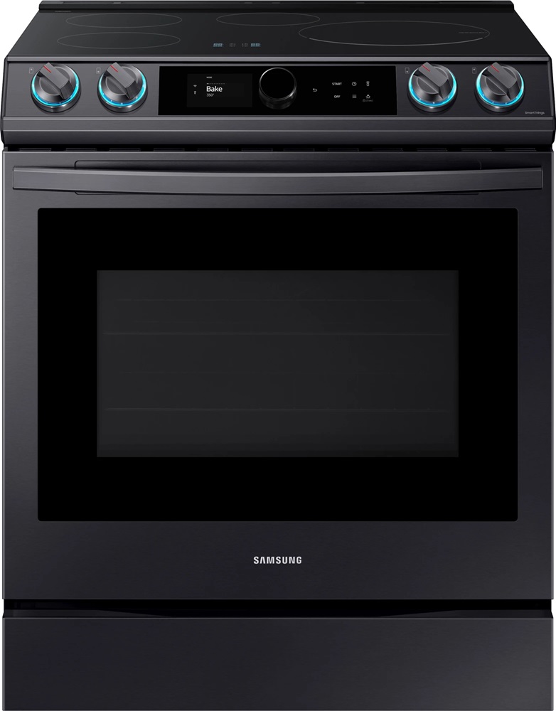 Samsung NE63T8911S 30 inch Smart Slide-In Induction Range with 4 Elements, 6.3 cu. ft. Oven Capacity, Virtual Flame, Smart Dial and Air Fry