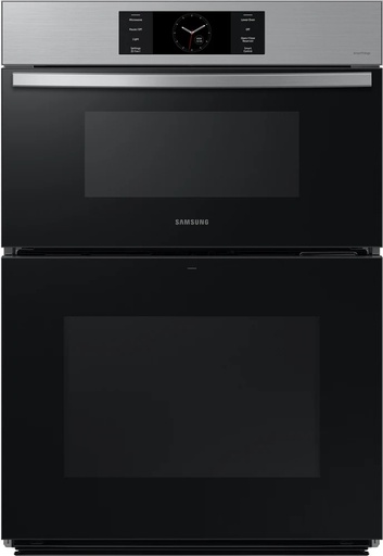 [NQ70CG700DSR] Samsung NQ70C 30 inch Bespoke Smart Microwave Combination Wall Oven with 7 cu. ft. Capacity, Air Fry, Air Sous Vide, Flex Duo, Full Steam Cook and 7 inch LCD Display (Stainless Steel)