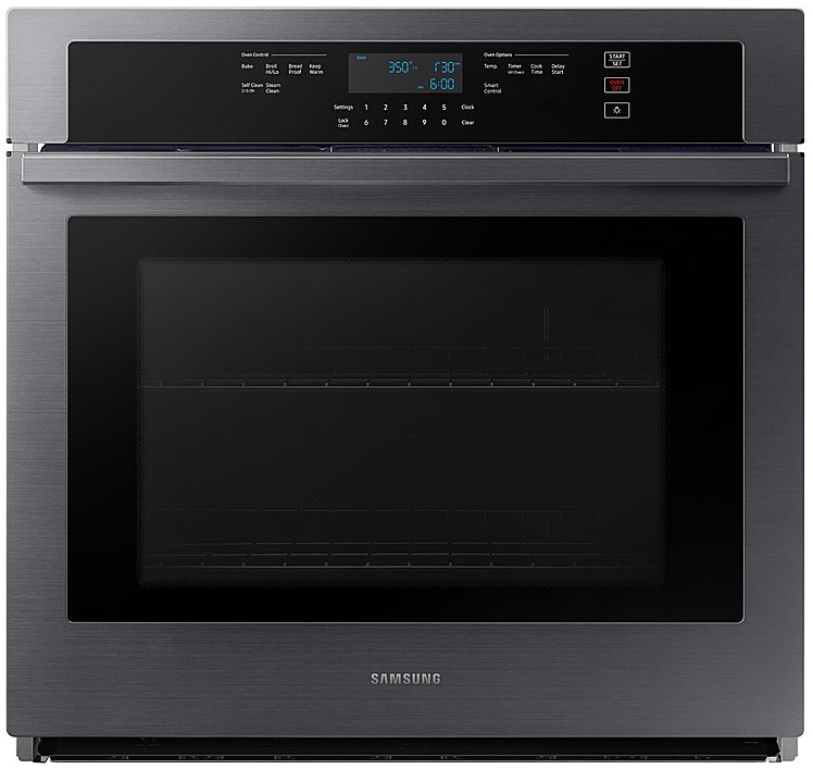 Samsung NV51T5511S 30 inch Smart Single Wall Oven with 5.1 cu. ft. Capacity, Digital Touch Controls, Wi-fi, Blue Ceramic Interior