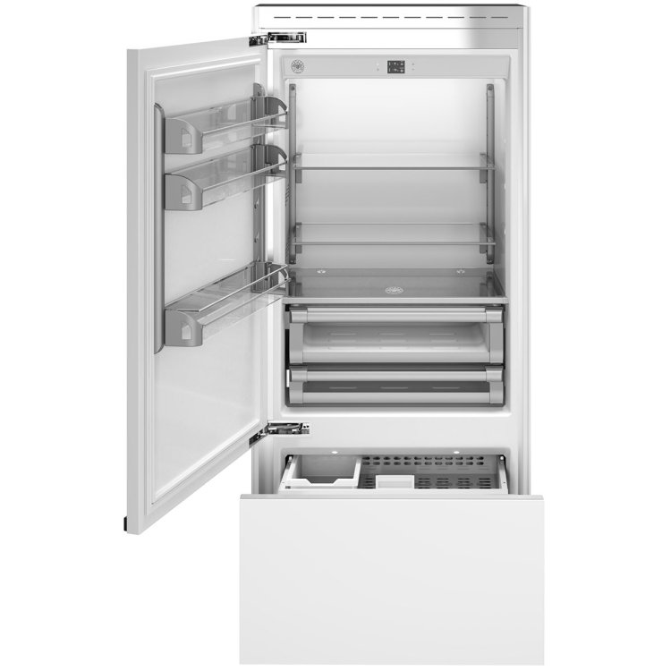 Bertazzoni REF36BMBIPT 36 inch Bottom Mount Refrigerator with 19.6 cu. ft. Capacity, Ice Maker, Energy Star, in Panel Ready