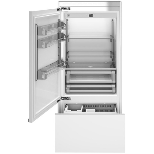 [REF36BMBIPLT] Bertazzoni REF36BMBIPT 36 inch Bottom Mount Refrigerator with 19.6 cu. ft. Capacity, Ice Maker, Energy Star, in Panel Ready (Left Hinge)