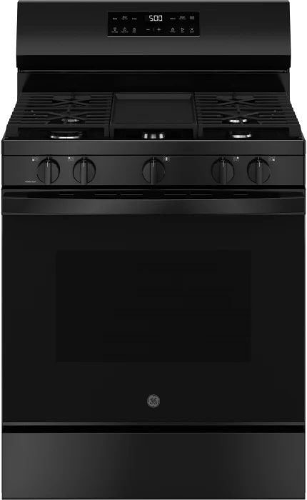 GE GGF500PV 30 inch Freestanding Gas Range with 5 Burners, 5.3 cu. ft. Capacity, Crisp Mode and Griddle