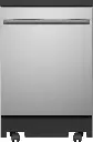 GE GPT225S 24 inch Portable Dishwasher with 12 Place Settings, ENERGY STAR Rated and Sanitize Cycle