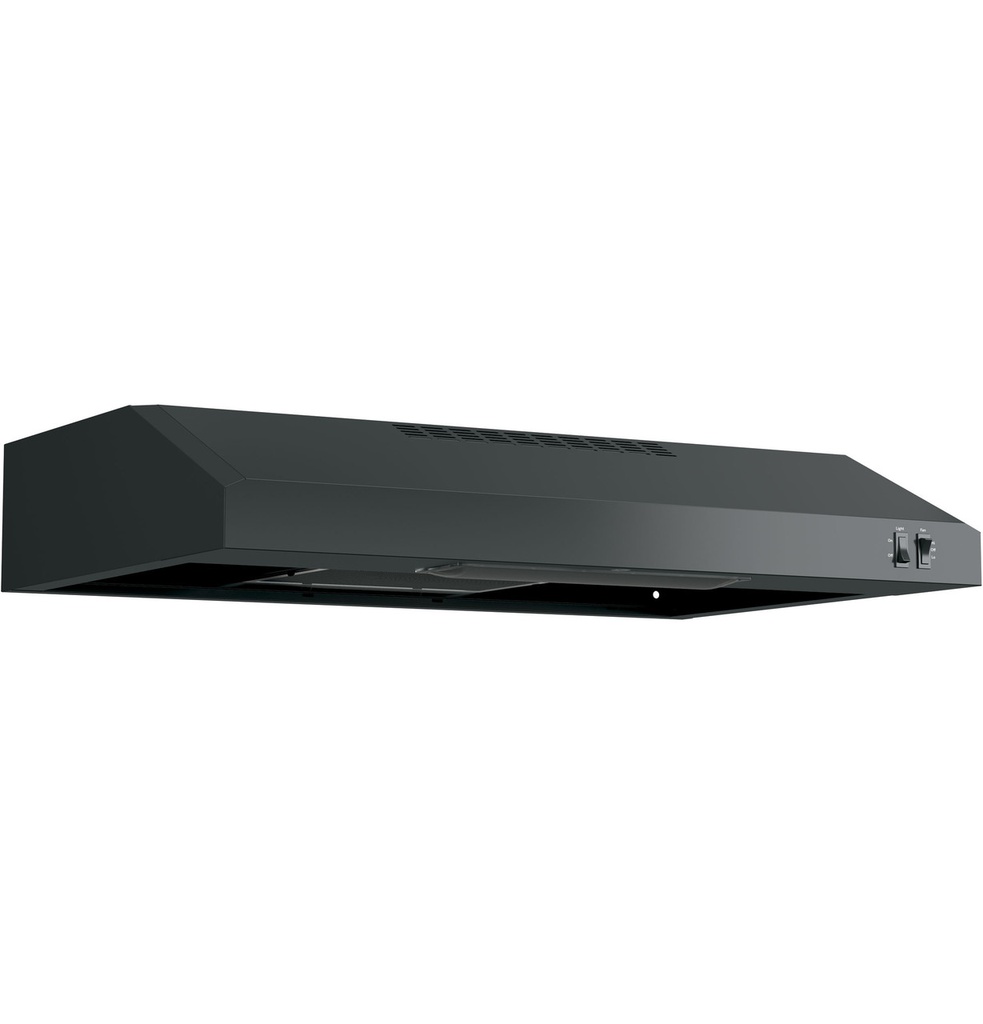 GE JVX3300 30 inch Under Cabinet Range Hood with 200 CFM, Cooktop Lighting and Dishwasher Safe Filter
