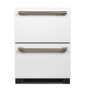 Cafe CDE06RP 24 inch Built-In Dual-Drawer Refrigerator with 5.7 Cu. Ft. Capacity, LED Lighting and Automatic Defrost