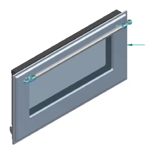 [EG9624053703118] ILVE Parts EG9624053703118 COMPLETE DOOR / BLUE GR-BURNT