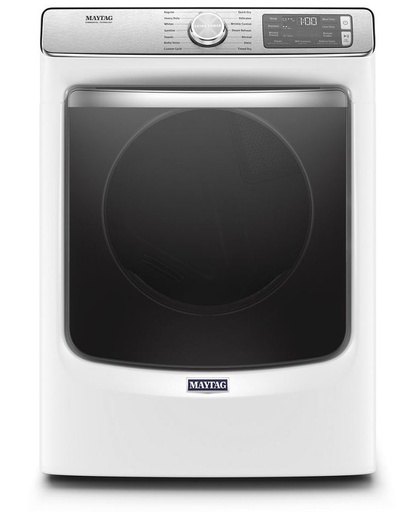 [MGD8630HW] Maytag MGD8630H 27 inch Smart Gas Dryer with 7.3 cu. ft. Capacity, Extra Power, Steam, Advanced Moisture Sensing Plus (White)