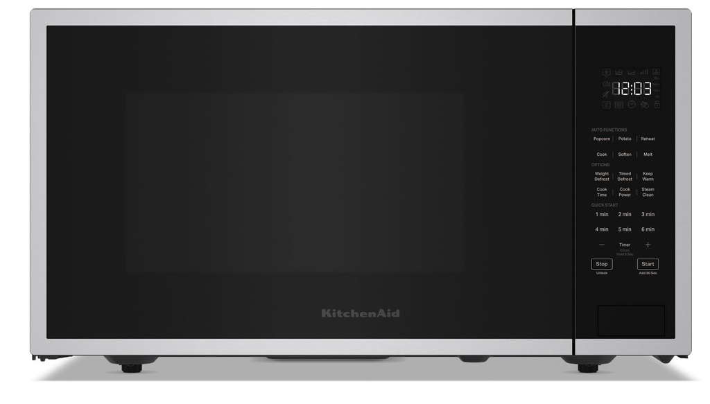 KitchenAid KMCS122R Countertop Microwave with 1.6 Cu. Ft. Capacity, 1200 Cooking Watts, Sensor Cook and Steam Clean Function