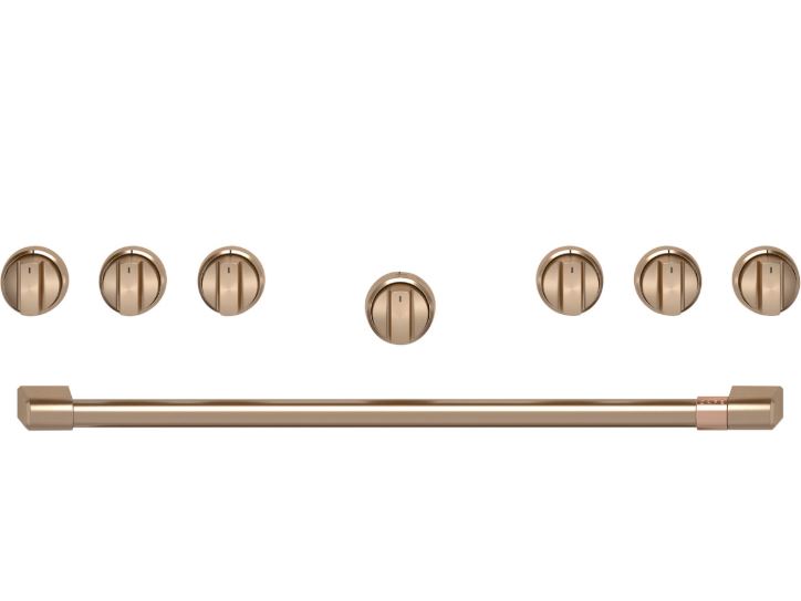 Cafe CXPR6HKP 36 inch Handle and Knob Set for Pro Range and Rangetop