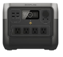 EcoFlow ZMR620BUS RIVER 2 Pro Portable Power Station, Solar Charging, Safest LFP Battery, Auto-Switch, in Black