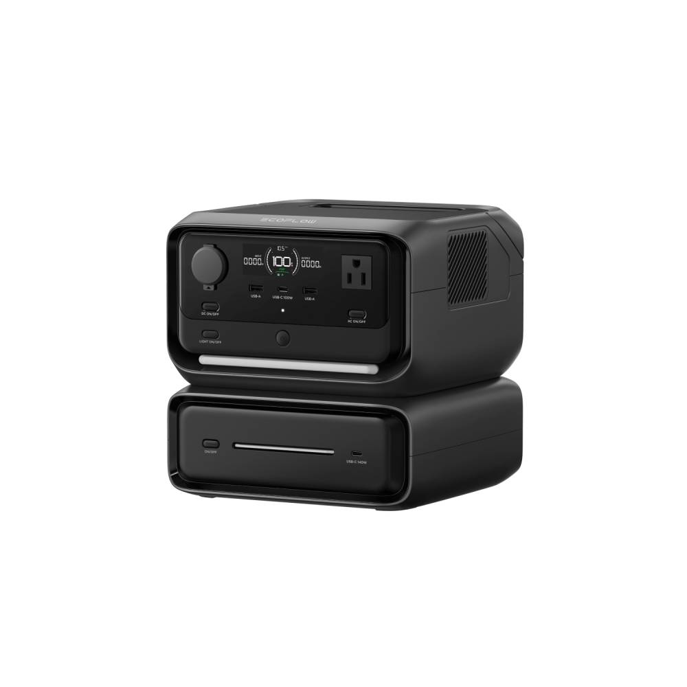 EcoFlow EFRIVER3MaxUS RIVER 3 Max Portable Power Station, in Black