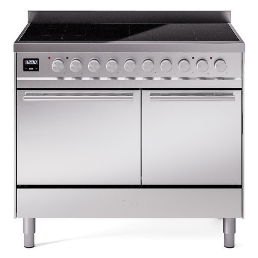 [UPDI406QMPSS] ILVE UPDI406WMP Professional Plus II 40 inch Induction Range  (Solid Door, Stainless Steel)