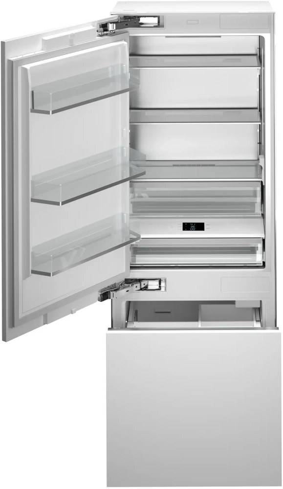 Bertazzoni REF30BMBZPNVL 30 inch Built-In Bottom Mount Refrigerator with 16 cu. ft. Capacity, Left Hinge, Ice Maker, Energy Star, ADA Compliant, Sabbath Mode, Panel Ready