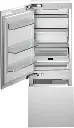Bertazzoni REF30BMBZPNVL 30 inch Built-In Bottom Mount Refrigerator with 16 cu. ft. Capacity, Left Hinge, Ice Maker, Energy Star, ADA Compliant, Sabbath Mode, Panel Ready