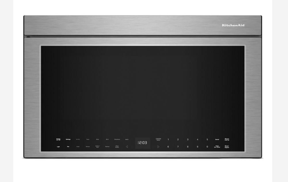 KitchenAid KMMF730P 30 inch Smart Over-The-Range Microwave with 1.1 cu. ft. Capacity, Air Fry, 400 CFM, Infrared Sensor Modes