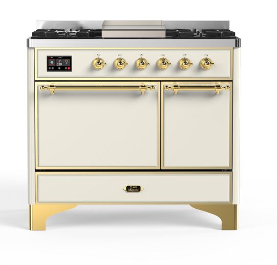 ILVE UMD10F Majestic II 40 inch Dual Fuel Range with 6 Burners, Griddle