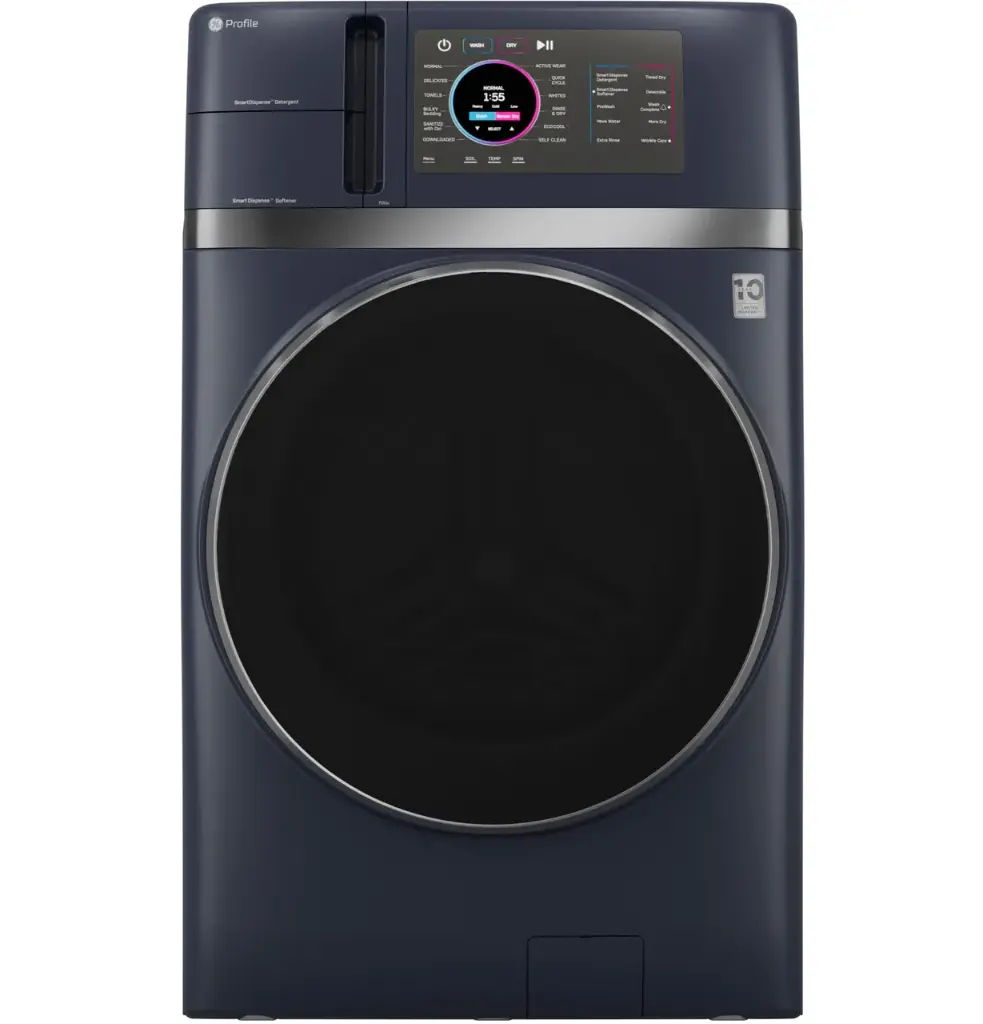 GE Profile PFQ97HSPV 28 inch Smart Washer/Dryer Combo with 4.8 cu. ft. Capacity, and Ventless Inverter Heat Pump Technology