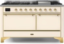 ILVE UM15F Majestic II 60 inch Dual Fuel Range with 9 Burners, Griddle