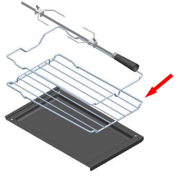 ILVE Parts A/092/33 Oven Rack for Small Oven (36 inch and 48 inch Mini Oven)