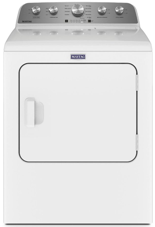 Maytag MGD5030MW 29 inch Gas Dryer with 7 cu. ft. Capacity, Extra Power and Moisture Sensing, Extra Power Option, in White
