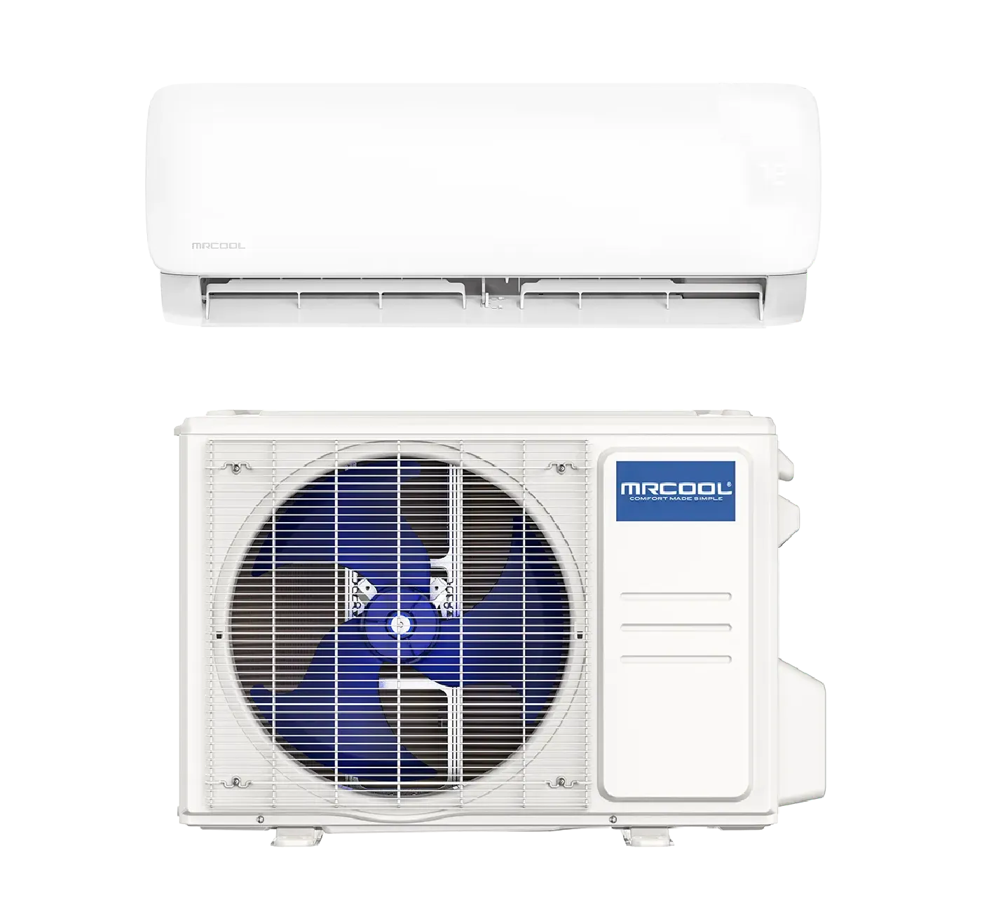 MRCOOL EZPRO12HP11516DO Easy Pro 5th Gen 12000 BTU Smart Single Zone Heat Pump Mini-Split System with Wall Mount Indoor Air Handler, WiFi and 115 Volts in White