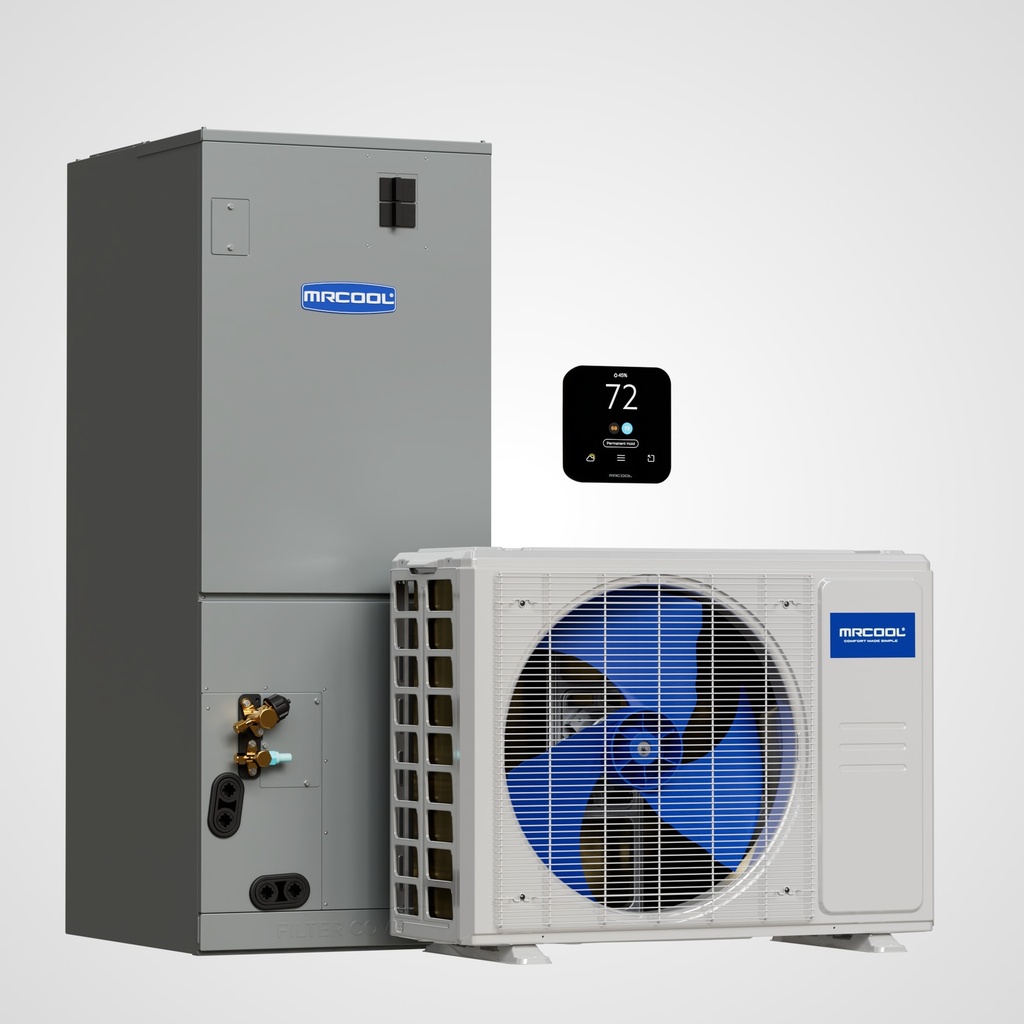 [MVP30HP230A00O] MRCOOL MVP30HP230A00O 30000 BTU VersaPro Smart Central Ducted System with Multi-Position Indoor Air Handler, Smart Thermostat and 230 Volts