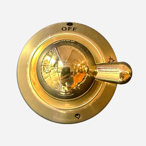 ILVE Parts EG9491003000116 Brass Knob for Standard Burner of Majestic Ranges (G/340/10/14)