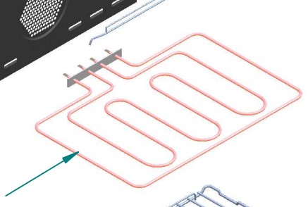 ILVE Parts A/458/38 Top/Grill Resistance W900/2200 V230