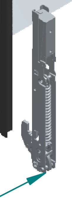 ILVE Parts EA0916011000000 80 Oven Door Single Hinge (A/028/68)