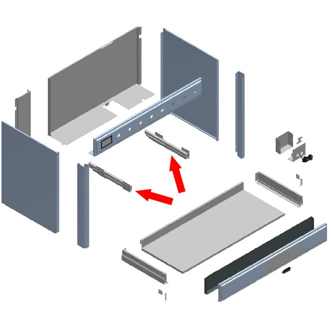 ILVE Parts EA2690001000000 Pair of Drawer Guides (A/096/20)