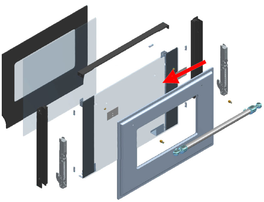 ILVE Parts EG9860004000000 Door Glass for 60 inch Range UOV 60 E3