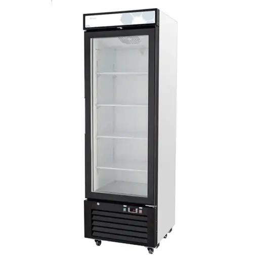 [C12RMHC] Migali C12RMHC Competitor Series 25 inch Commercial 1-Section Glass-Door Merchandiser Refrigerator with 12 cu. ft. Capacity, 1/6 Horsepower