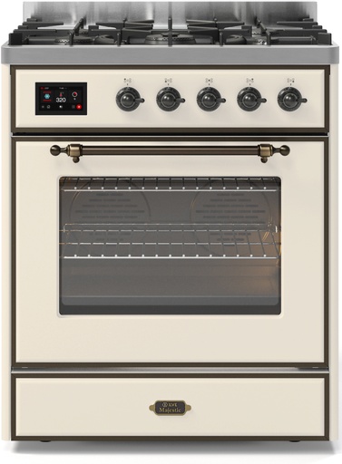 ILVE UM30D Majestic II 30 inch Dual Fuel Range with 5 Burners