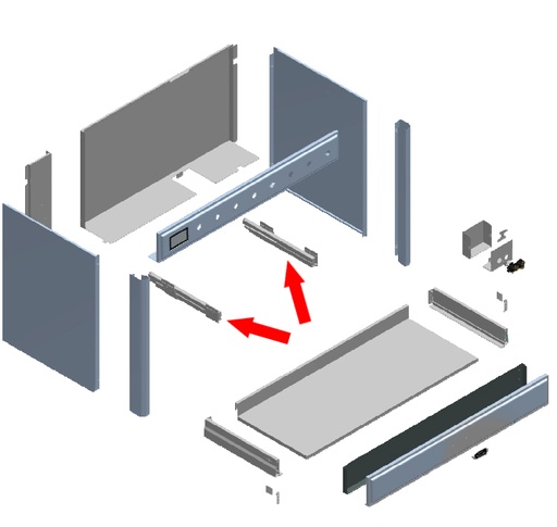 [EA2690001000000] ILVE Parts EA2690001000000 Pair of Drawer Guides (A/096/20)