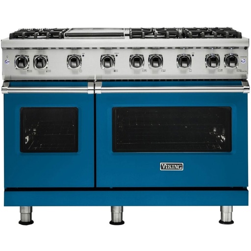 Viking VGR5486G 5 Series 48 inch Sealed Burner Gas Range with 6 Burners and Griddle