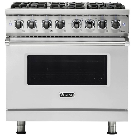 Viking VDR5366B 5 Series 36 inch Dual Fuel Range with 6 Sealed Burners and Self Clean