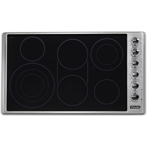 [VECU53616BSB] Viking VECU53616BSB 5 Series 36 inch Electric Radiant Cooktop with 6 Elements