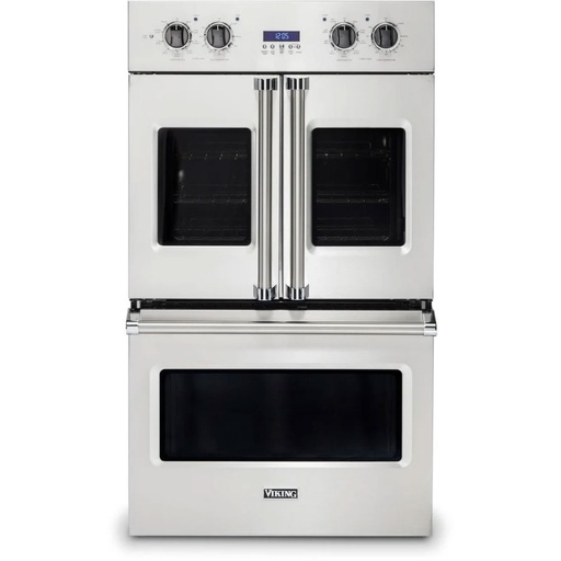 Viking VDOF7301 7 Series 30 inch French-Door Double Electric Thermal Convection Oven with 9.4 cu. ft. Total Capacity