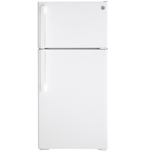 [GTS16DTNRWW] GE GTS16DTNRWW Top Freezer Refrigerator with 15.6 cu. ft. Capacity, LED Lighting, ADA Compliant and Crisper Drawers in White