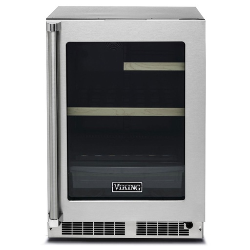 [VRUI5241GSS] Viking VRUI5241GSS 5 Series 24 inch Glass Door Undercounter Refrigerator with 5.5 cu. ft. Capacity