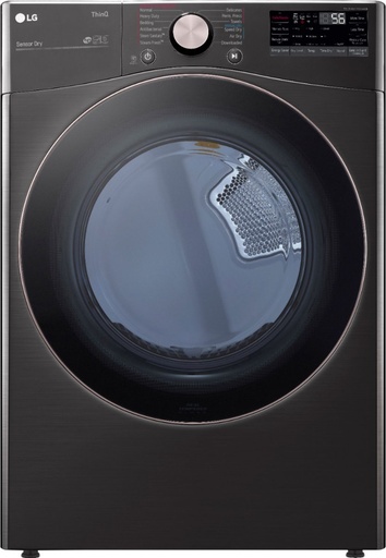 LG DLEX4000 27 inch Front Load Electric Steam Vented Dryer with 7.4 cu. ft. Capacity, Smart Wi-Fi Enabled, 12 Dryer Programs, Adjustable Legs, ThinQ Care, SmartDiagnosis