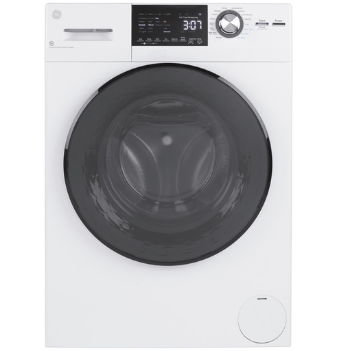 [GFQ14ESSNWW] GE GFQ14ESSNWW 24 inch Front Load Washer/Condenser Dryer Combo, with 2.4 cu. ft. Capacity, Steam Wash, Auto Wash + Dry, in White