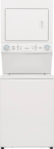 [FLCE7523AW] Frigidaire FLCE7523AW 27 inch Long Vent Stacked Laundry Center with 3.9 Cu. Ft Washer and 5.5 Cu. Ft. Electric Dryer, in White