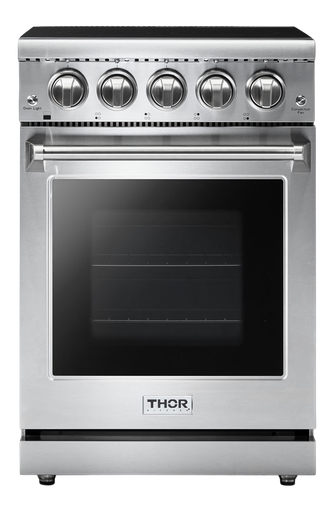 [HRE2401] Thor Kitchen HRE2401 24 inch Professional Electric Range with 4 Radiant Elements, 3.73 cu. ft. Oven Capacity, in Stainless Steel