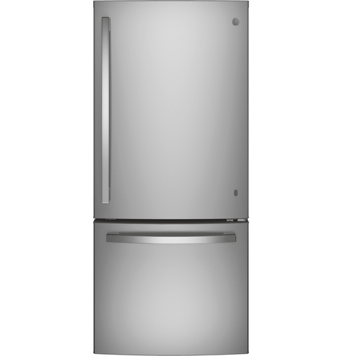 [GBE21DYKFS] GE GBE21DYKFS 30 inch Bottom Freezer Refrigerator with 20.9 cu. ft. Total Capacity, in Stainless Steel