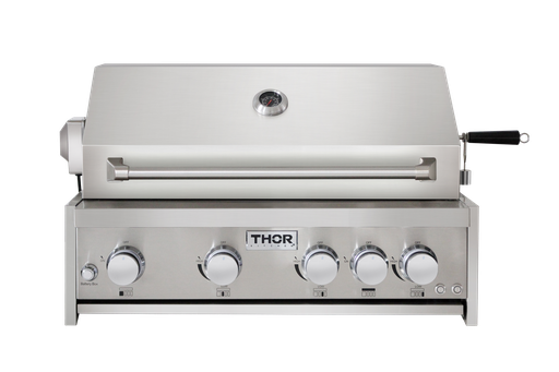 [MK04SS304] Thor Kitchen MK04SS304 32 inch Pro Style Built-In Liquid Propane Grill with Infrared Rotisserie Burner, in Stainless Steel