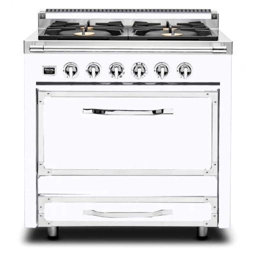 Viking TVDR3614B Tuscany Series 36 inch Dual Fuel Range with 4 Sealed Burners and 3.8 cu. ft. Capacity Oven