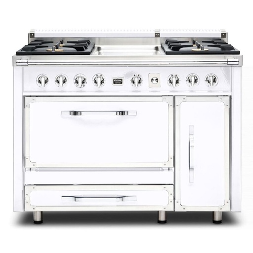 Viking TVDR4814G Tuscany Series 48 inch Dual Fuel Range with 4 Sealed Burners and Griddle, and 6.2 cu. ft. Oven Capacity