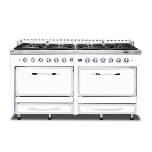 Viking TVDR6618B Tuscany Series 66 inch Dual Fuel Range with 8 Sealed Burners and 7.6 cu. ft. Oven Capacity